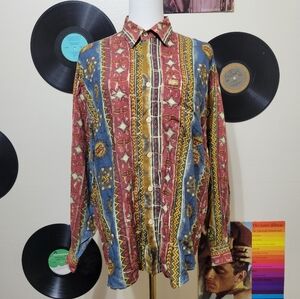 Guess | 90s Vintage Multicolor Western Button-Up